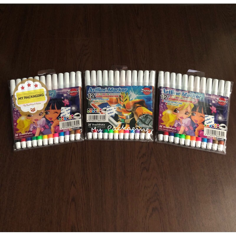 Spidol 12 Warna Artline Marker 12 Coloring - water base non toxic