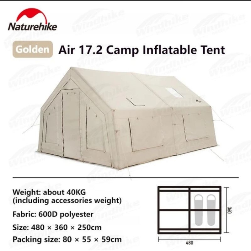 TENDA COTTON AIR 17.2 INFLATABLE NATUREHIKE CNH22ZP012