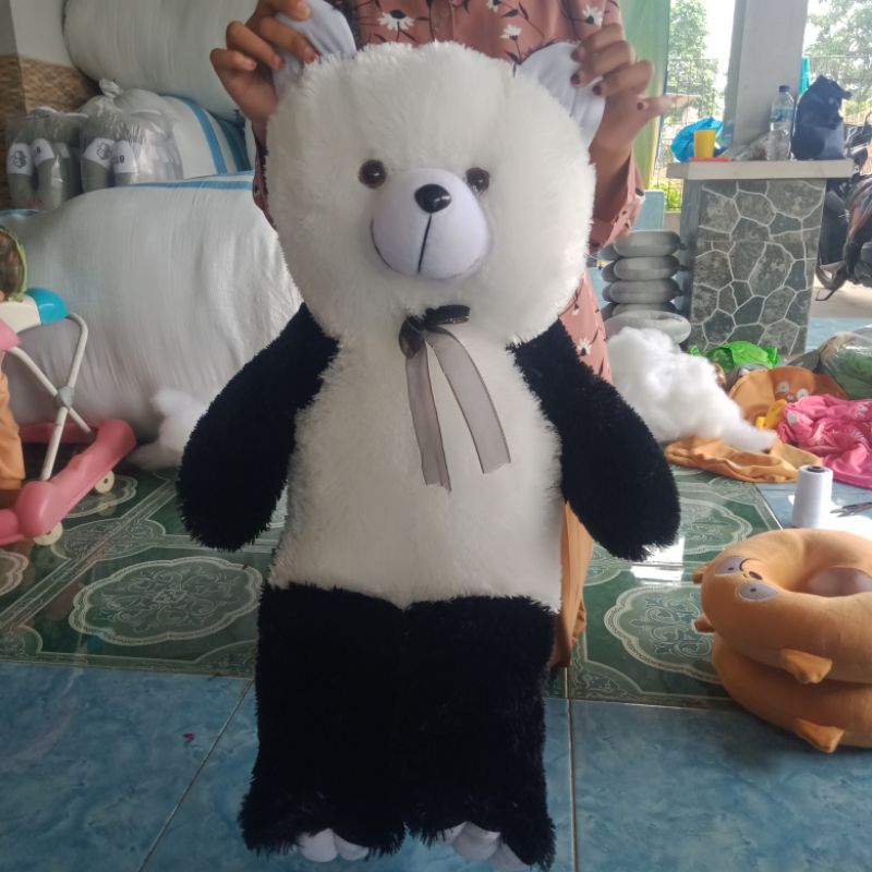 Boneka panda hitam putih jumbo