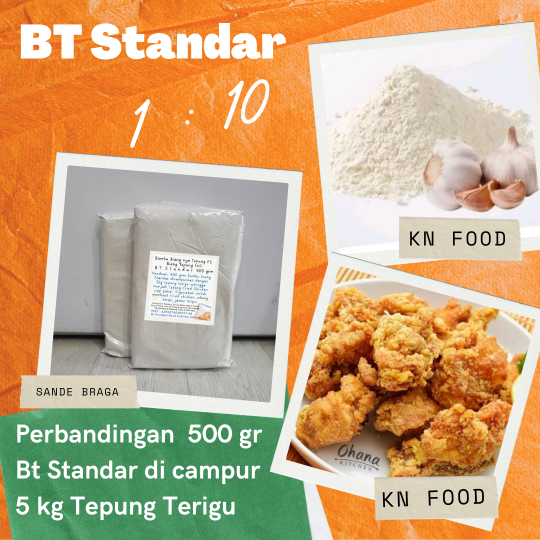 

Tepung Kentucky Tepung Inti BT Standar 500gr - Biang Tepung Fried Chicken