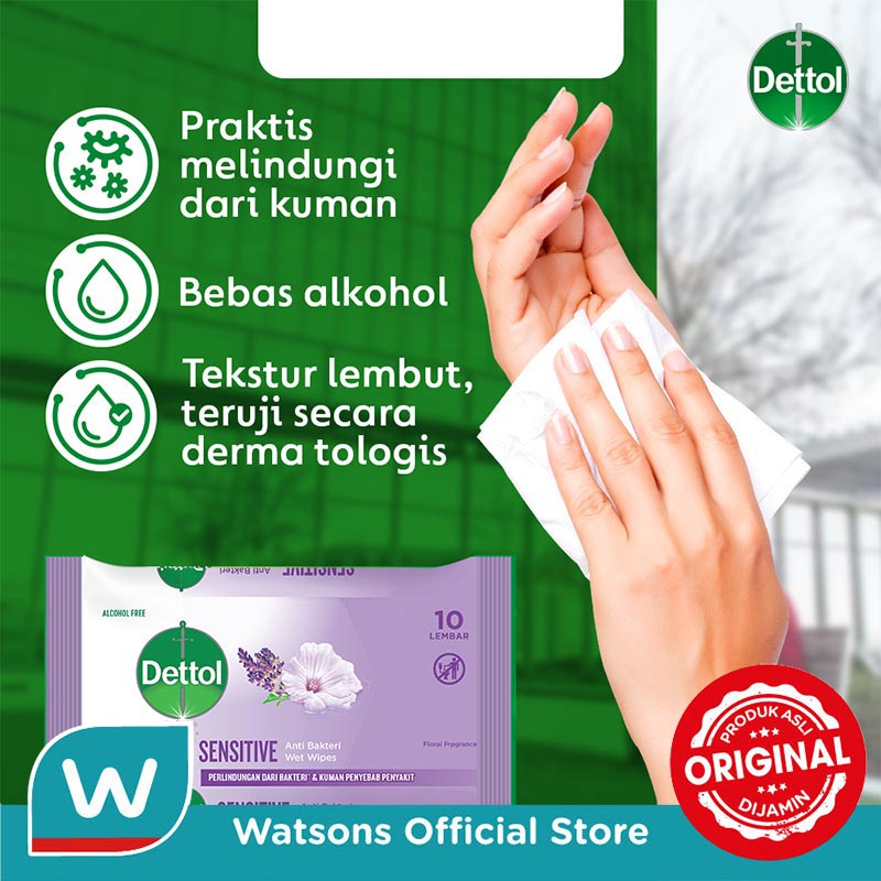 Dettol Antiseptic Wet Wipes Sensitive 50s