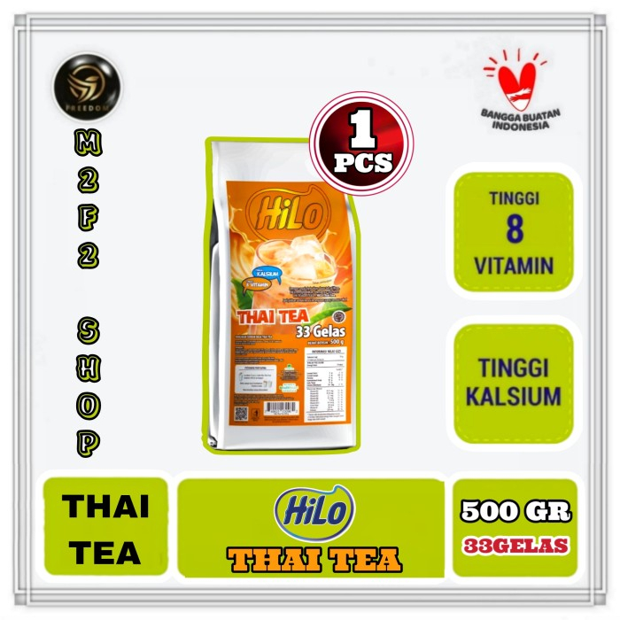

HiLo Thai Tea Minuman Bubuk Refill - 500 gr (Kemasan Satuan)