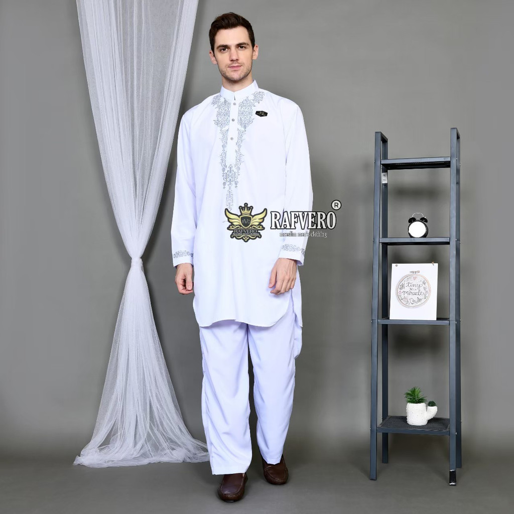 FM Setelan Baju Koko Pakistan Al Mashka Original RAFVERO