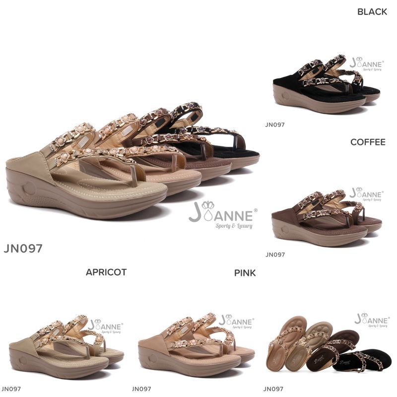 JOANNE Wedges Sandals Sling Shoes #JN097 ORIGINAL