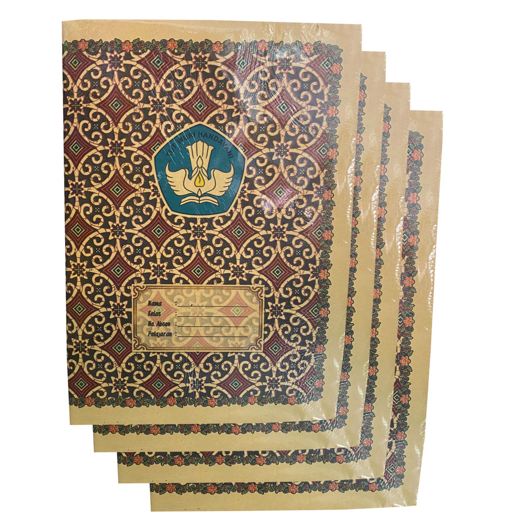 

Sampul Buku Tulis Kecil Kertas Samson Coklat Batik Quarto / Boxy (1pack isi 20)