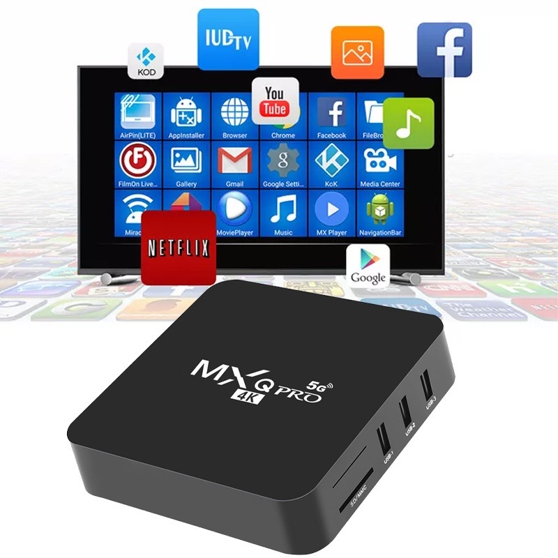 Android Set Top Box MXQ PRO 5G 4G+32G Smart TV BOX 4K Ultra HD