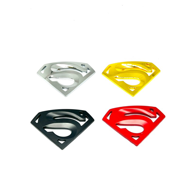 Sticker Super Hero Superman Emblem Full Metal-Besar