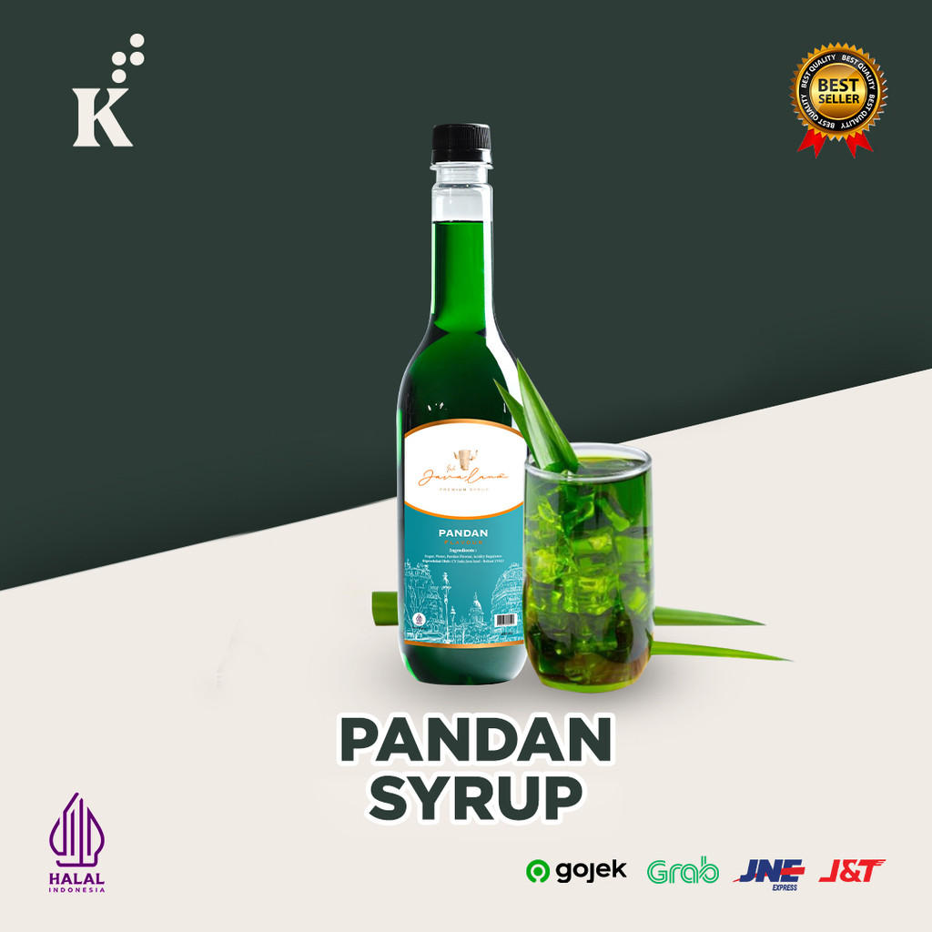 Syrup Premium Javaland Sirup Aneka rasa Pandan 650 ml