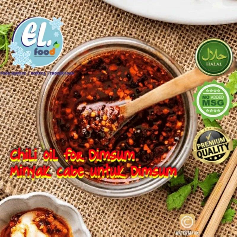 

CHILI OIL / CHILI OIL FOR DIMSUM / MINYAK CABE UNTUK SAUS DIMSUM / MINYAK CABAI / MINYAK CABE 100ml dan 180ml