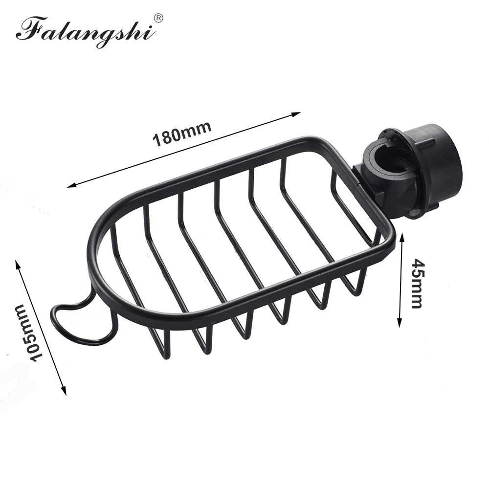 Rak Gantungan Tempat Spons Sabun Kamar Mandi Wastafel Bak Sink Cuci Piring Stainless Steel Hitam