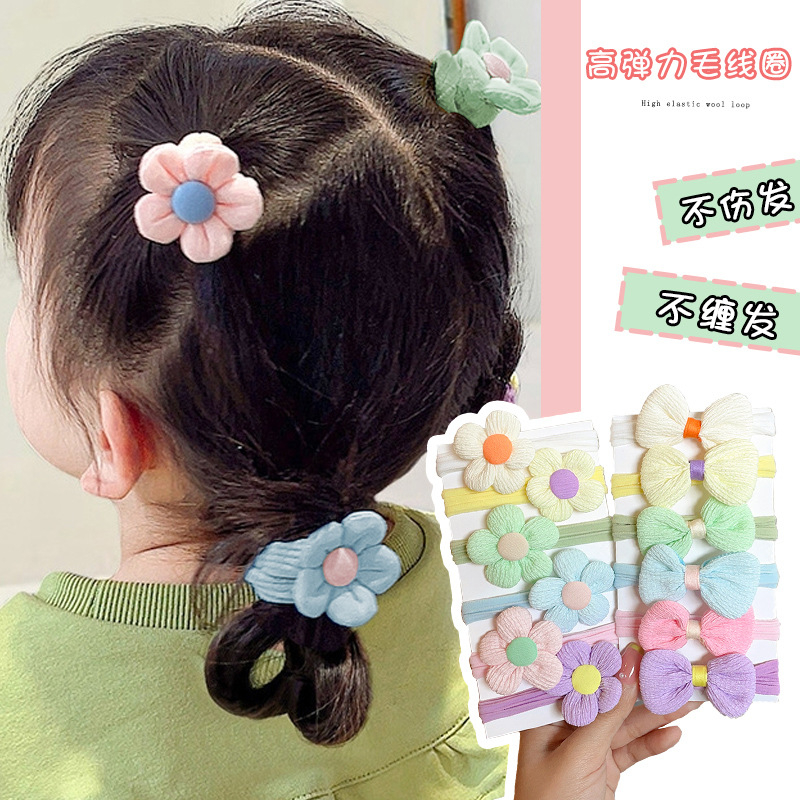 (ISI 6 PCS) Ikat Rambut Rosie / Kunciran Karet Anak Perempua Kualitas Import Gaya Korea Kuncir Wanita Balita kiosbalitaaprillia