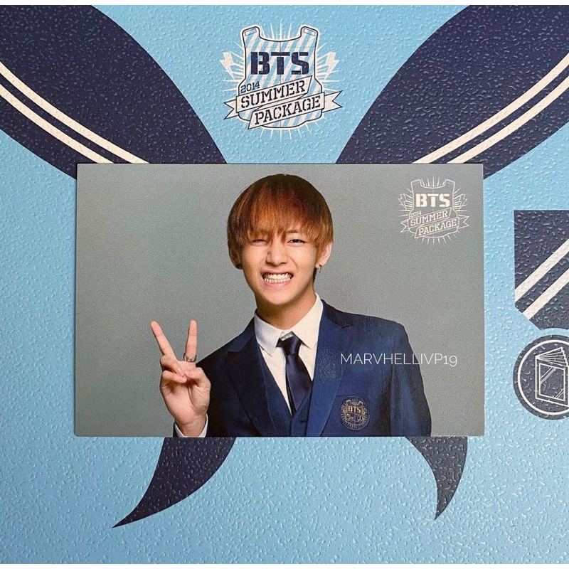 RARE OFFICIAL BTS SUMMER PACKAGE 2014 V Taehyung Photocard Only