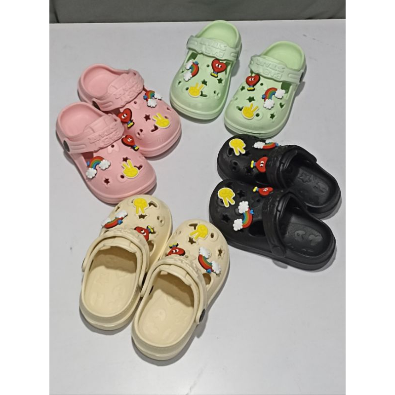 (COD) Sandal karet Anak BAIM variasi mainan /Sandal Selop Anak dengan tali belakang size 18-29