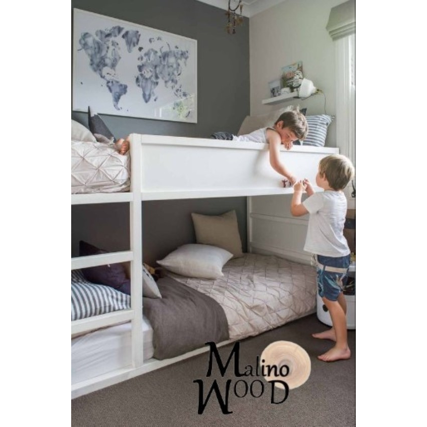 Ranjang susun ranjang tingkat kayu bunk bed loft bed dipan divan tempat tidur kayu minimalis BB-13