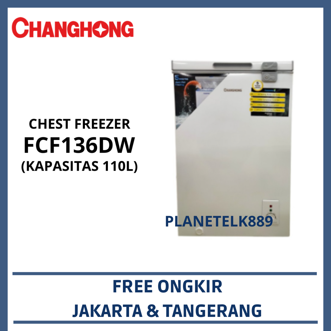 CHANGHONG FCF136DW CHEST FREEZER CHANGHONG 110L FCF 136DW