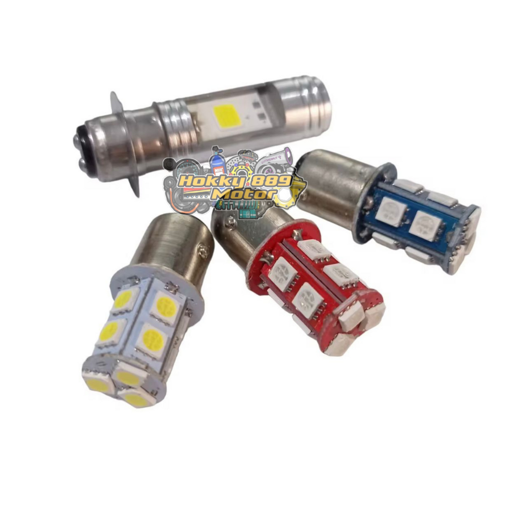 PAKET PROMO-Lampu Depan Motor+Lampu Stop Motor Universal Motor Bebek dan Matic | Paket 2pcs Arus AC/DC