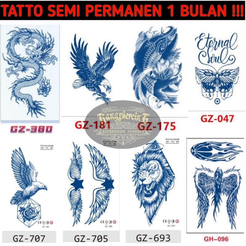 tatto temporary 1 bulan animal // tatto temporer 1 bulan