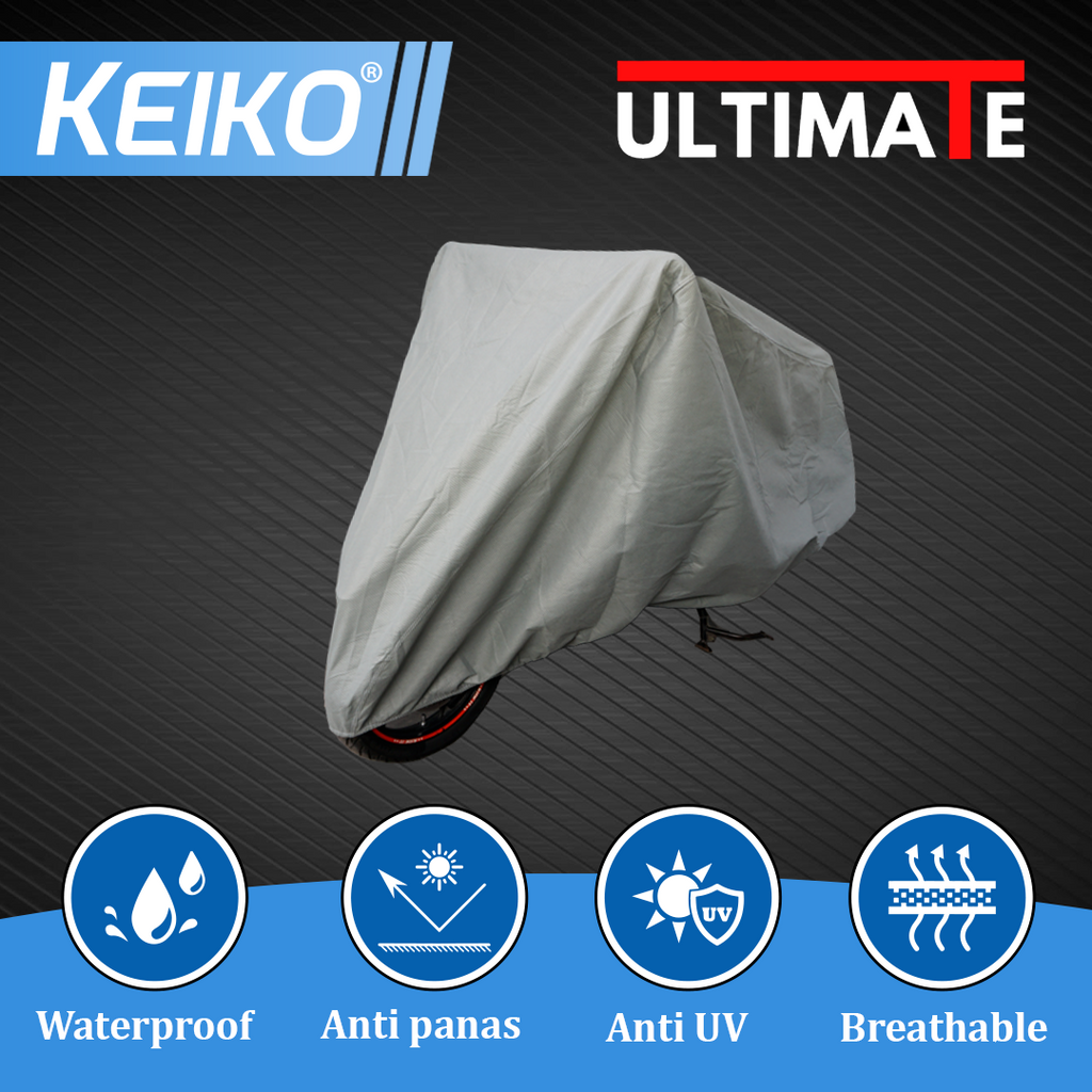 Sarung Cover Tutup 4 Layer Lapis Motor Jumbo (XL) Waterproof CB150R Forza H2 GSX-R150 Mega Pro Keiko Ultimate