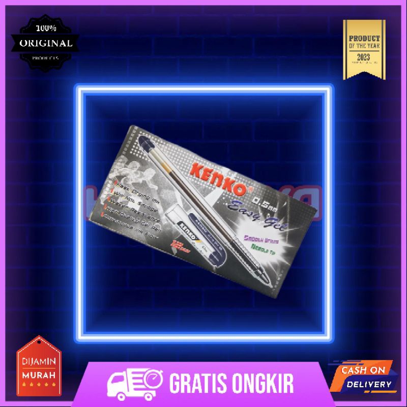 

pen gel kenko easy gel pulpen tinta cair 0.5mm