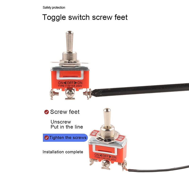 Saklar Toggle Switch Momentary 6pin  Toggle Spring Switch 6 Kaki ON OFF ON Switch