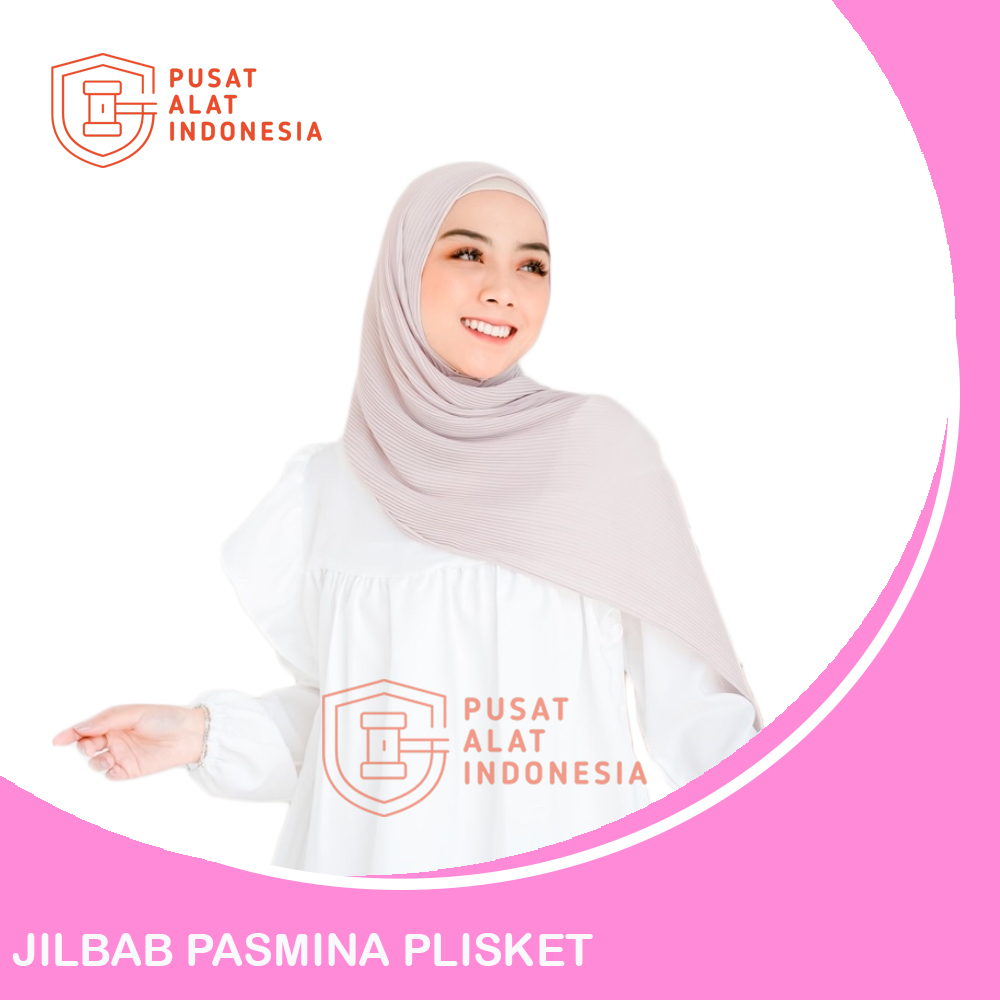 Jilbab Pashmina Plisket Polos Sr215