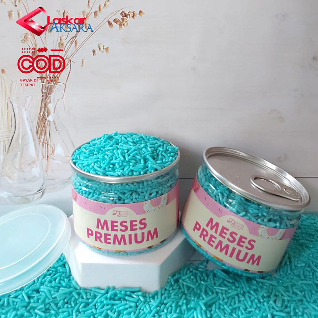 

Can - Meses Biru Butiran Coklat Sprinkle Topping Kue Donut Bolu / Premium