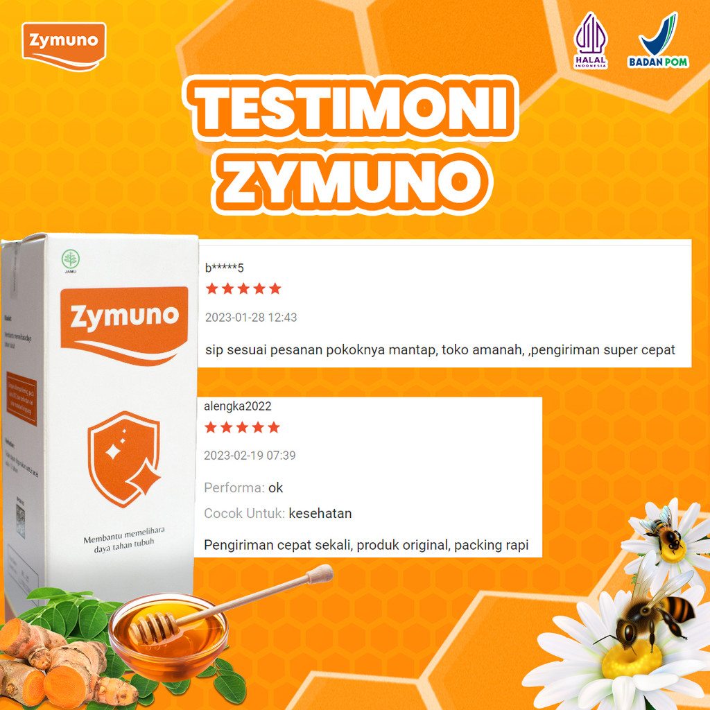 ZYMUNO 3 BOX - Vitamin Herbal Tingkatkan Daya Tahan Tubuh Bantu Proses Penyembuhan Kanker Imun Jaga Kesehatan Tubuh Cegah Flu Demam Batuk Masalah Pencernaan Bantu Percepat Penyembuhan Penyakit Isi 200ml