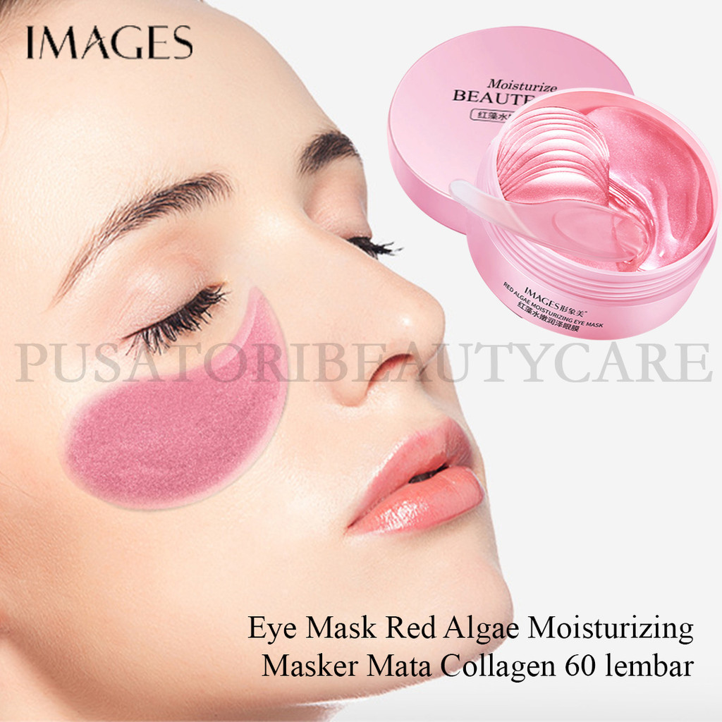 IMAGES Eye Mask Red Algae Moisturizing  Masker Mata Collagen 60 lembar