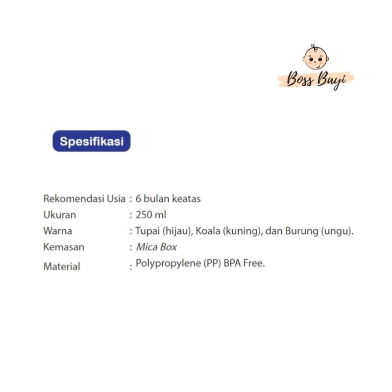 BABY SAFE Training Cup Weighted Straw 250ml Cangkir Bayi Anak Sedotan JP019