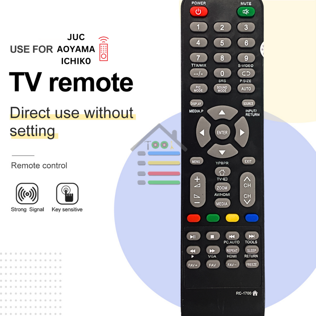 REMOTE TV JUCC ICHIK0 AOYMA UNIVERSAL MULTIFUNGSI LCD LED