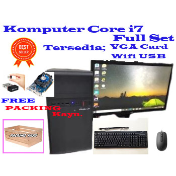 komputer core i7 full set siap pakai