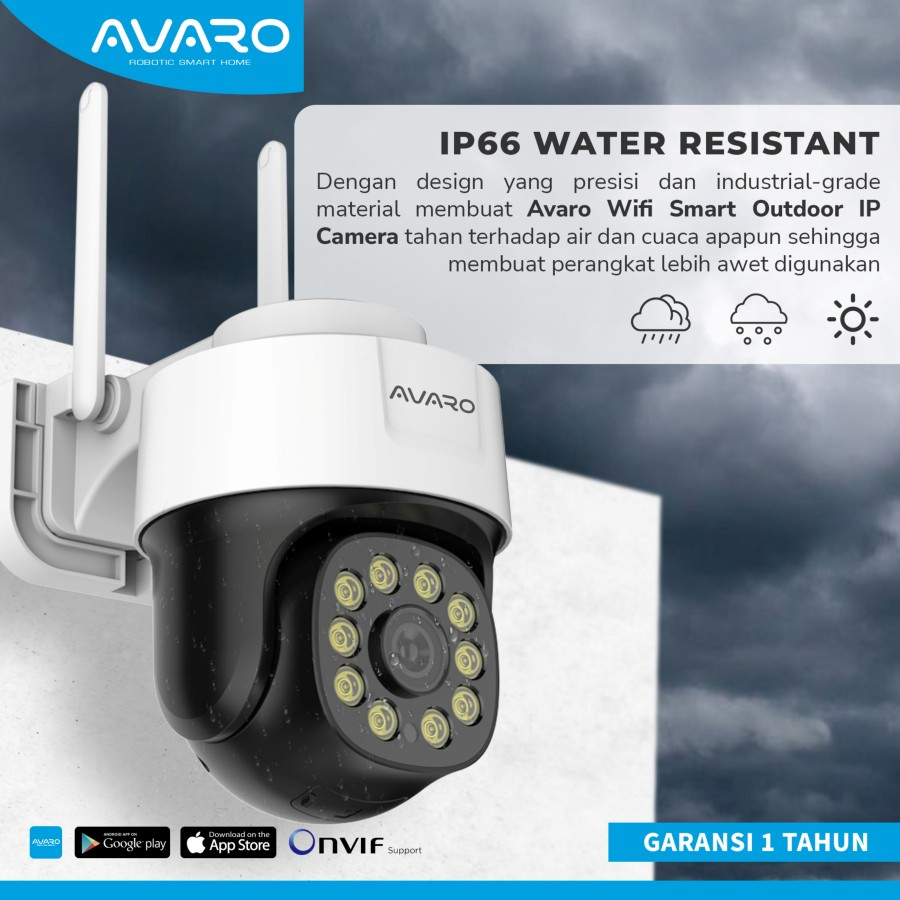 AVARO Smart WIFI IP Camera CCTV Outdoor CT02 5MP Color Nightvision