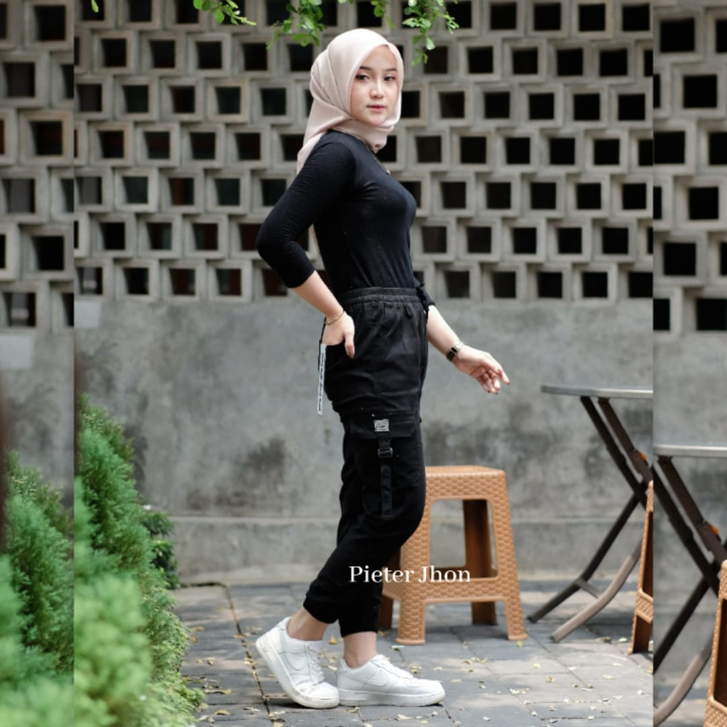 Celana Jogger Cargo Wanita Baggy Pants Jogger Cargo Wanita Celana Wanita Cargo Terlaris