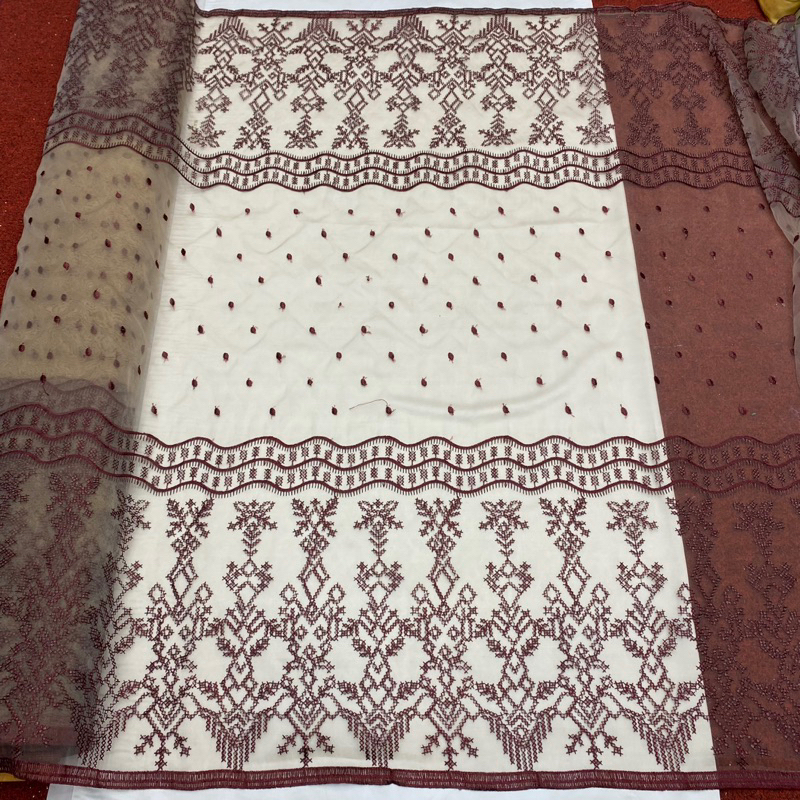 Organza bordir motif sapto