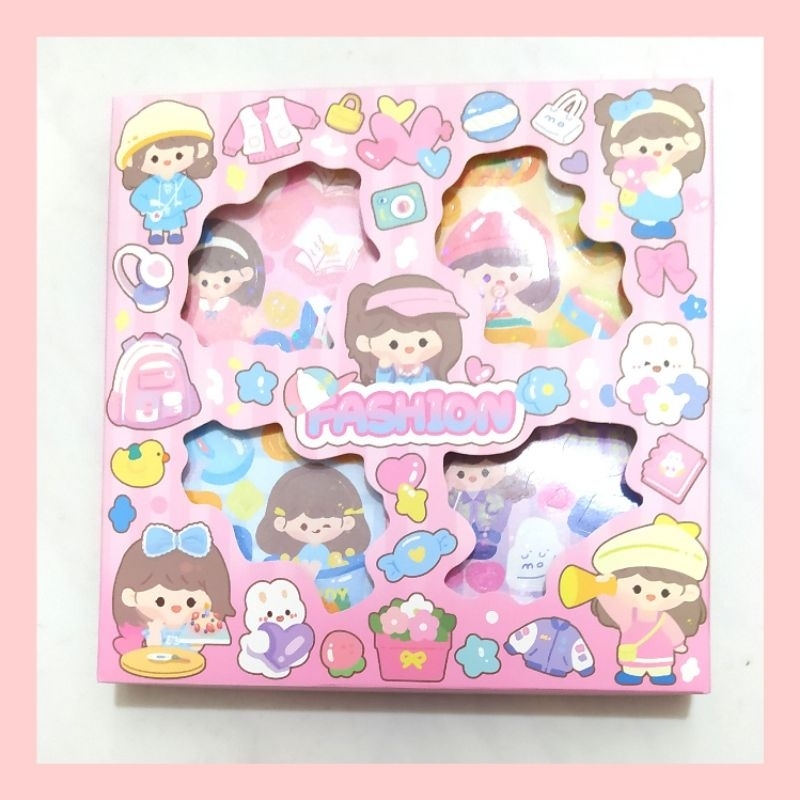 

Stiker Hologram Momojan Fashion Mini (100 Lembar) Sticker Deco Lucu untuk Journaling Anak, Viral