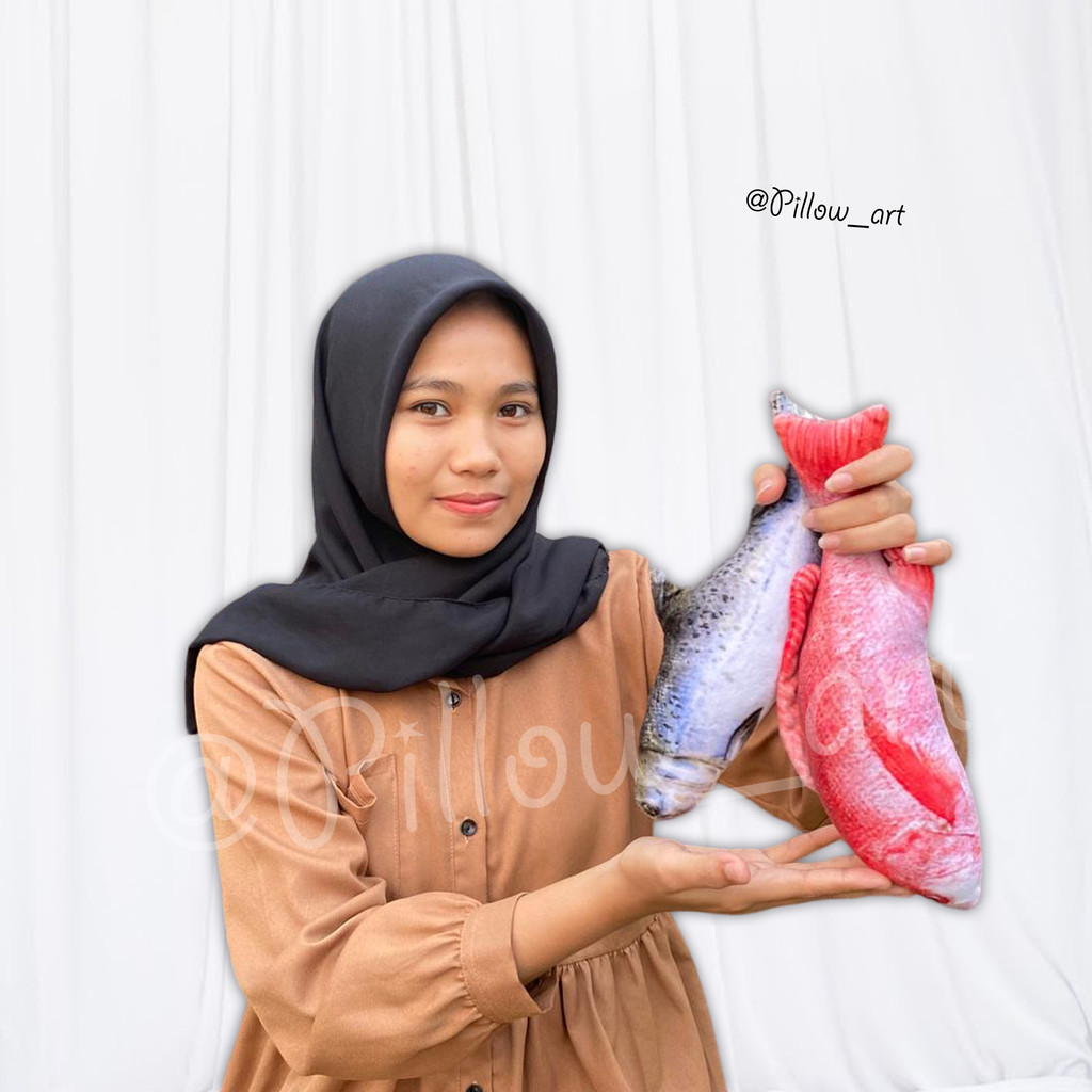 Pillowart - Bantal Boneka Ikan Asin Size S | Ikan Asin | Ikan Tuna | Ikan Kakap - ART041