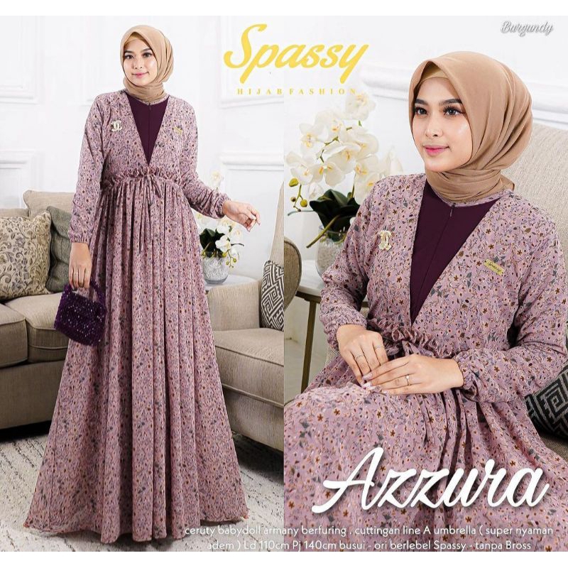 AZZURA MAXY | DRESS CERUTY ARMANY FULL FURING