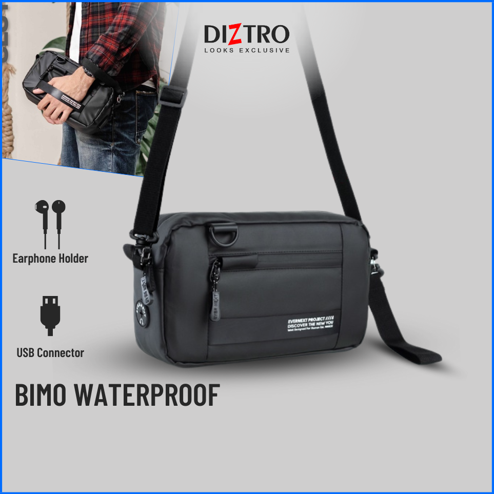 Tas Selempang Pria Anti Air Sling Bag Pria Waterproof Clutch Bag Distro Sling Pouch Cowo