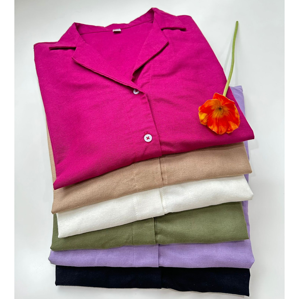 Unq boxy linen blouse