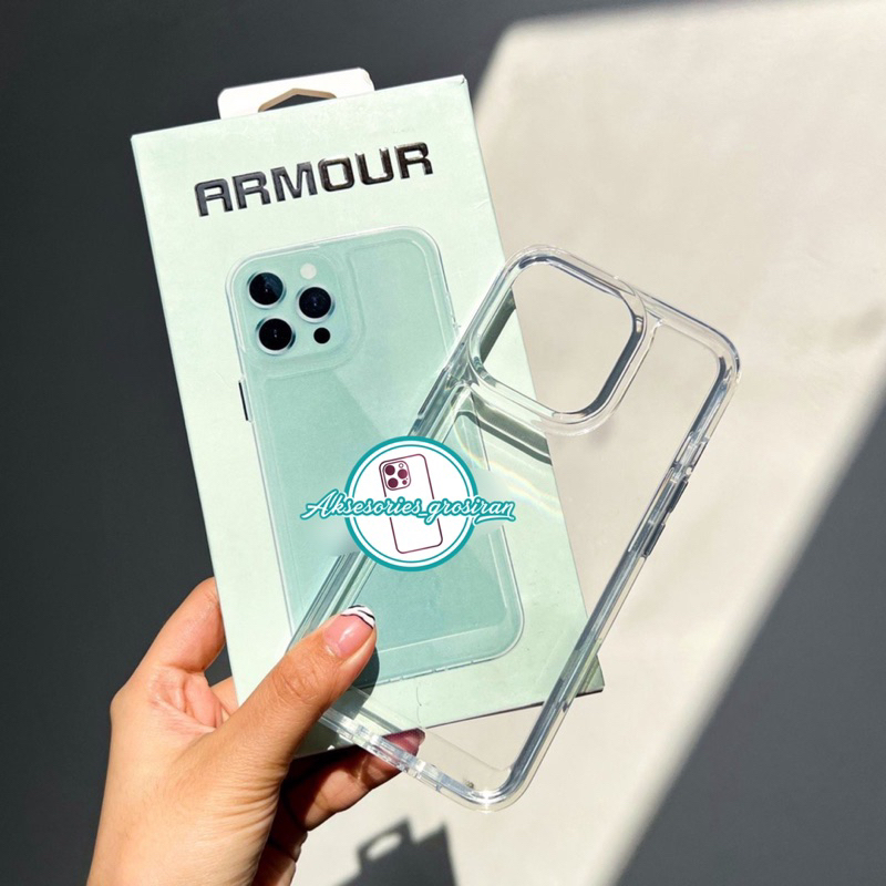 [+PACK BOX] ANTI KUNING !! ARMOUR MILITARY IP 7-16 Case Akrilik Bening IPHONE 7 7+ 8 8+ SE 2 X XS MAX XR 11 12 13 14 15 16 PRO MAX 14+ 15+ 16+ PLUS Casing Transparan Hard Clear Case Premium Acrylic