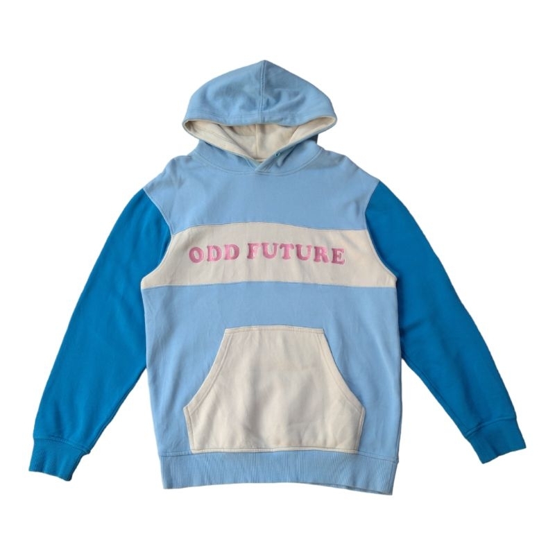 Hoodie Odd Future Block Text Blue & White