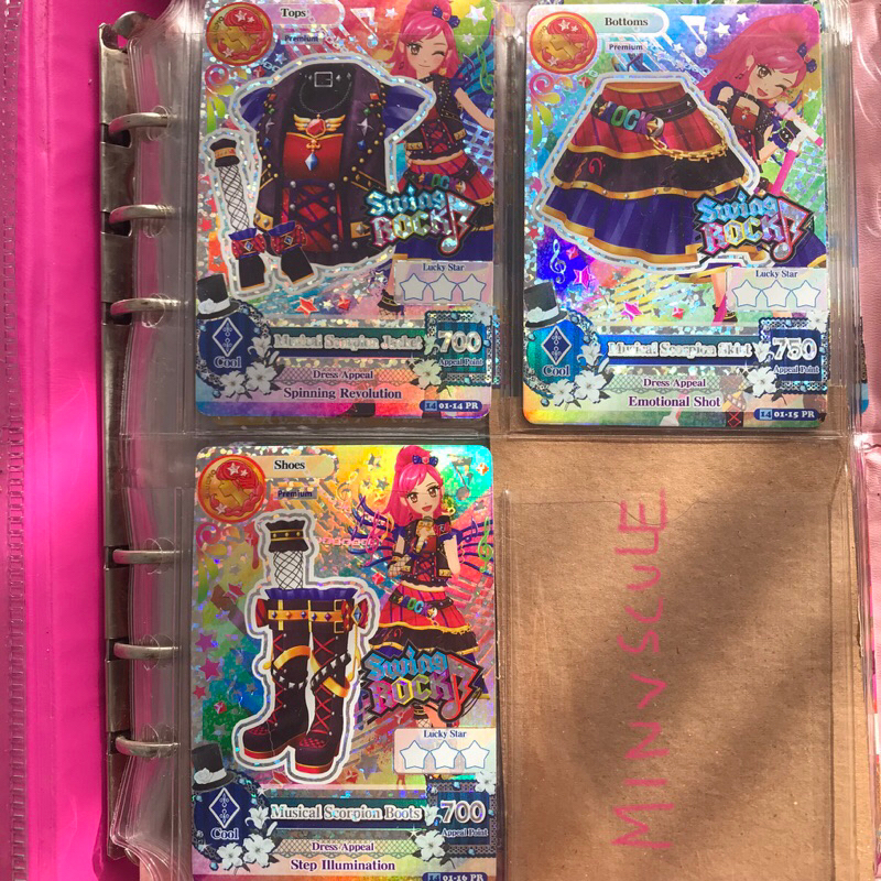 kartu aikatsu aikatsu card premium swing rock musical scorpion