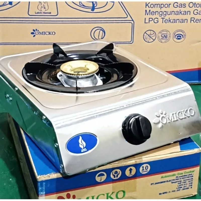 KOMPOR GAS 1 TUNGKU + SELANG REGULATOR