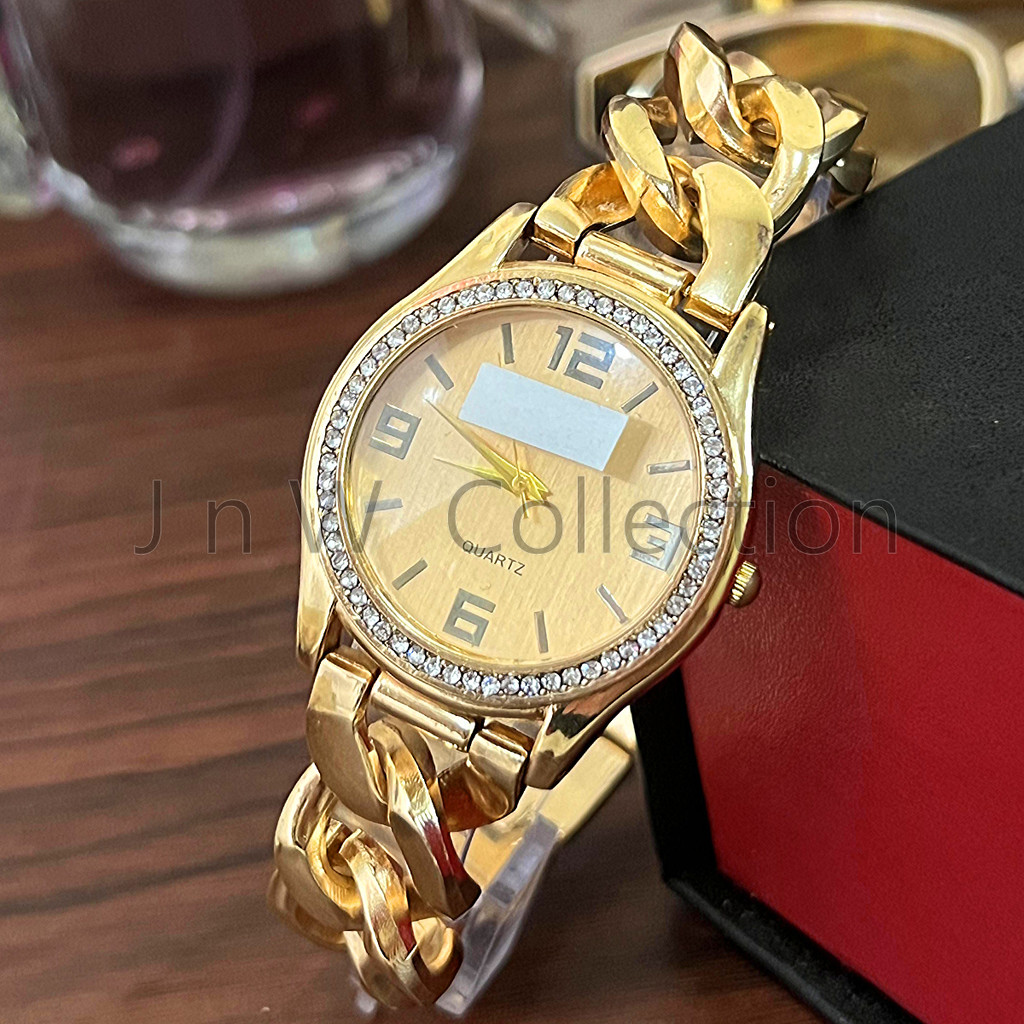 Jam Wanita Elegan Mewah Cassual Terbaru  Import Korea Fashion Jam Tangan Cewek Tali Rantai Kepang Ca