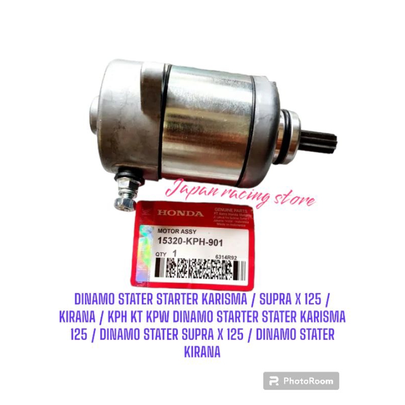 DINAMO STATER STARTER KARISMA / SUPRA X 125 / KIRANA / KPH KT KPW DINAMO STARTER STATER KARISMA 125 