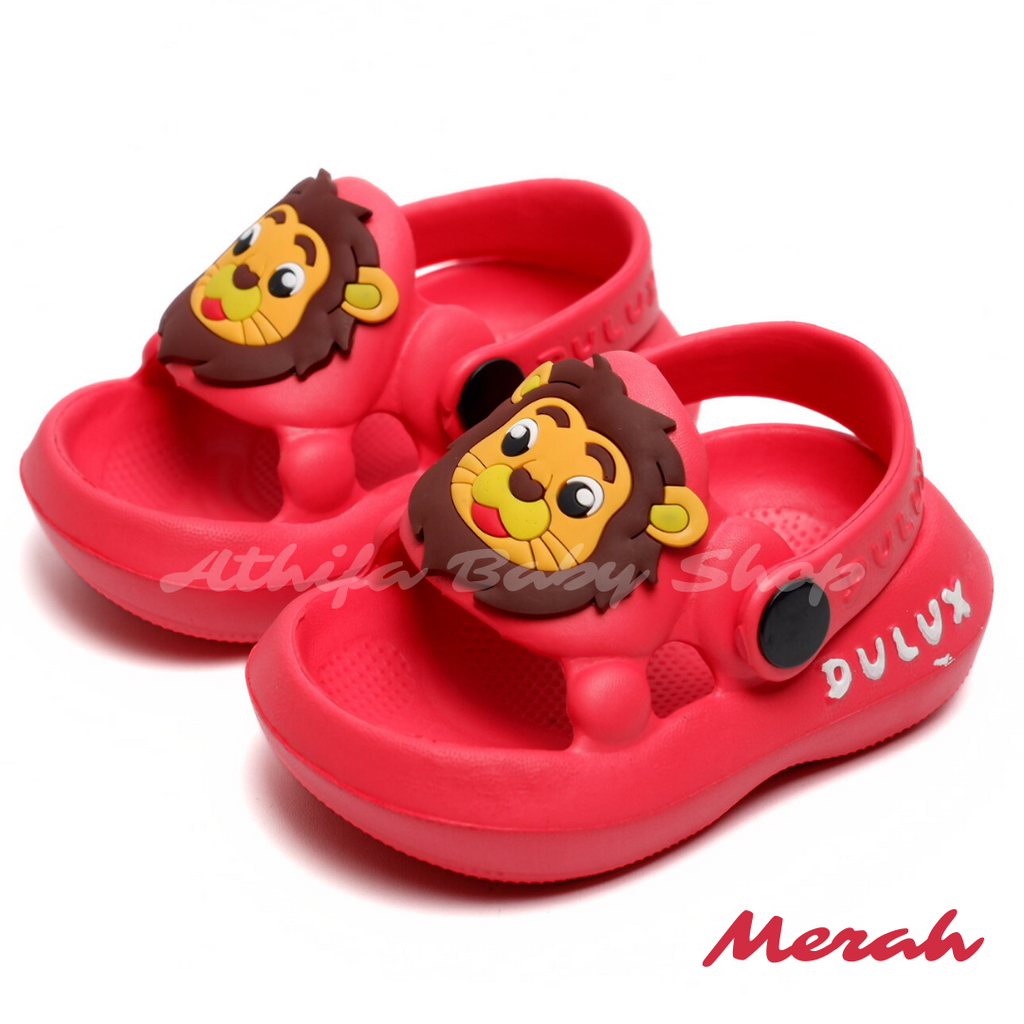 Sepatu Sandal Anak Laki Bayi Balita Usia 6 7 8 9 10 11 Bulan 1 2 3 Tahun Sendal Gunung Karakter Lion Baby Lelaki Cowok Spon Prewalker Phylon Ringan -372E-