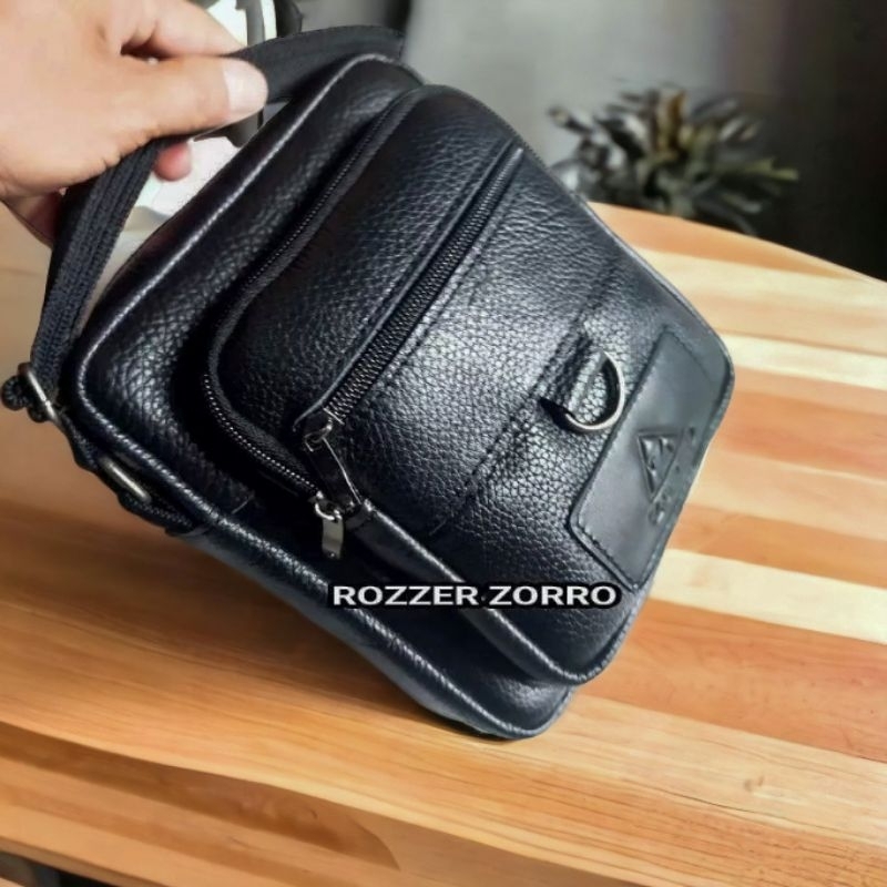 NEW - Tas rozzer terlaris kulit asli pria original tahan api