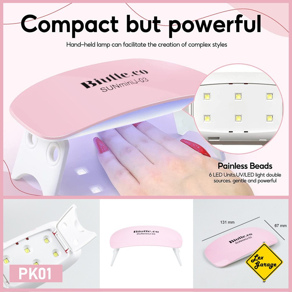 Alat Pengering Kutek Cat Kuku Gel Lampu UV Lamp LED Nail Dryer Curing