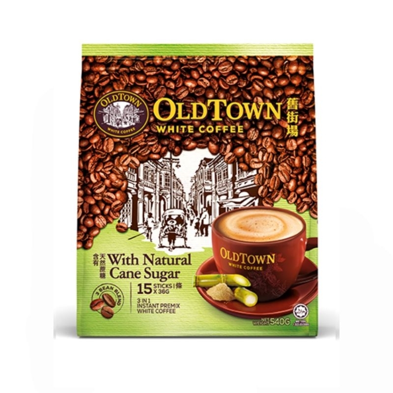 

OLDTOWN White Coffee 3 in 1 Natural Cane Sugar Malaysia (15 sachet)