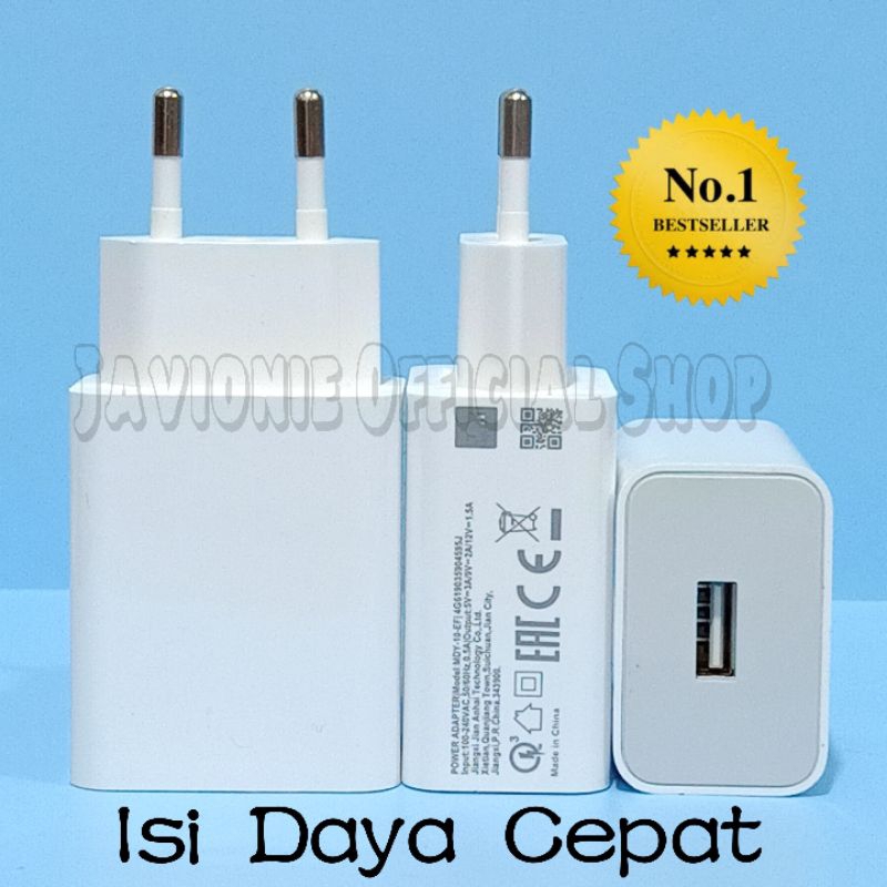 Charger Casan Cas Mi A2 A1 4C Original 3A 18W Fast Charging TYPE C QC 3.0 MDY-10-EF Tepsi